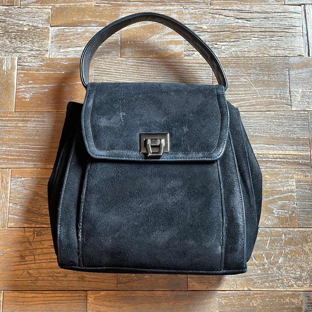 Vintage Frenchy of California Mixed Suede and Leather Handbag🖤